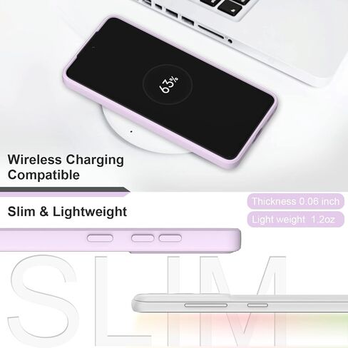 Compatible with Samsung Galaxy S21 FE 5G Case, Smooth Soft Liquid Silicone Case, Gel Rubber Shockproof Full Body Protective Phone Cover for Samsung S21 FE (Black) in Saudi Arabia