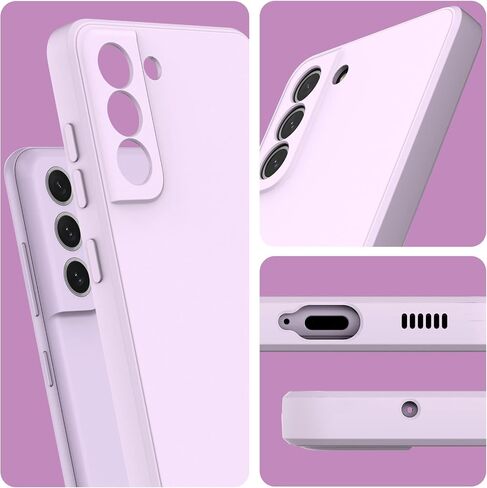 Compatible with Samsung Galaxy S21 FE 5G Case, Smooth Soft Liquid Silicone Case, Gel Rubber Shockproof Full Body Protective Phone Cover for Samsung S21 FE (Black) in Saudi Arabia