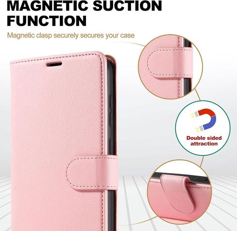 Case for Samsung Galaxy S21 FE, RFID Blocking PU Leather Wallet Case with Card Holder, Magnetic Flip Cover Compatible with Samsung S21 FE, Blue in Saudi Arabia