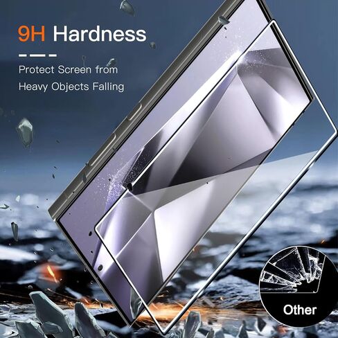 【2+2 2 Pack for Samsung Galaxy S24 Screen Protector and 2 Pack Camera Lens Protector,[Eye protection] Tempered Glass in Saudi Arabia