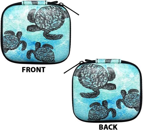 WIRESTER Portable Wireless Headphone Case, Earphone Storage Bag Carrying Case, Earbud Holder with Carabiner Compatible with Raycon Fitness Bluetooth True Wireless Earbuds - Black Hot Pink Leopard in Kuwait