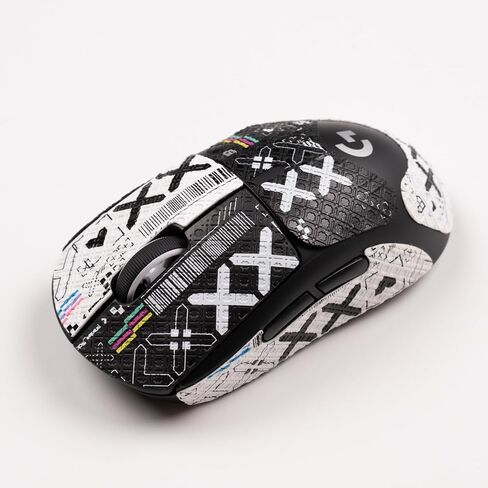 Mouse Grip Tape Full Coverage for Logitech GPW/Viper Self-Adhesive PreCut Sweat-Resistant Professional Mice Upgrade Kit (SB-01, for G PRO X Superlight 1&2) in Saudi Arabia