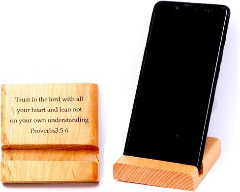 JD'Z COLLECTION to My Dad Engraved Wooden Cell Phone Holder, Tablet, Mobile Stand Inspirational, Gift for Dad from Son & Daughter, Meaningful Birthday Gift,Gift for Dad (#1 to My Dad) in Saudi Arabia