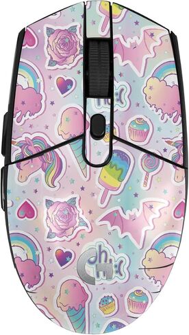 Mouse Skin Compatible with Logitech G305 Lightspeed - Cabin Stripes - Premium 3M Vinyl Protective Wrap Decal Cover - Easy to Apply | Crafted in The USA by MightySkins in Saudi Arabia