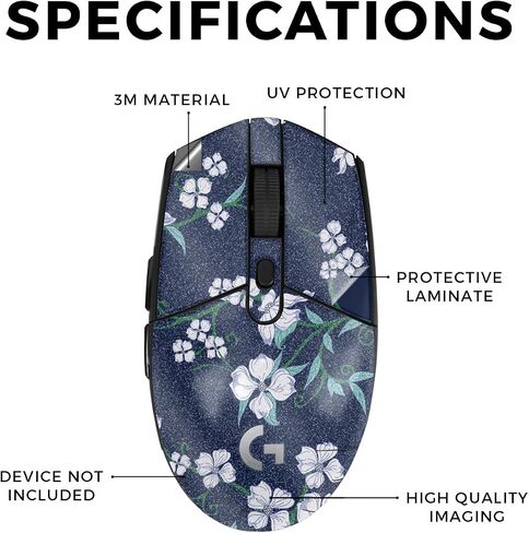 Mouse Skin Compatible with Logitech G305 Lightspeed - Cabin Stripes - Premium 3M Vinyl Protective Wrap Decal Cover - Easy to Apply | Crafted in The USA by MightySkins in Saudi Arabia