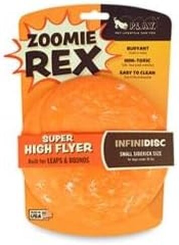 يلعب. ألعاب لطيفة للكلاب في الهواء الطلق - طبق طائر مطاطي ZoomieRex InfiniDisc، رائع للجراء والكلاب الصغيرة والمتوسطة والكبيرة - آمن للاستخدام في غسالة الأطباق، خفيف الوزن، يطفو على الماء، صديق للشاطئ (أخضر، كبير) in Kuwait