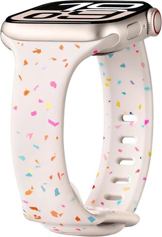 Thin Sport Silicone Band for Apple Watch Bands for Women 40mm 41mm 38mm 42mm-S10, Slim Dressy Waterproof Recycled Plastic iWatch Bands for Apple Watch Series 10 Band 9 SE 8 7 6 5 4 3, Black in Saudi Arabia