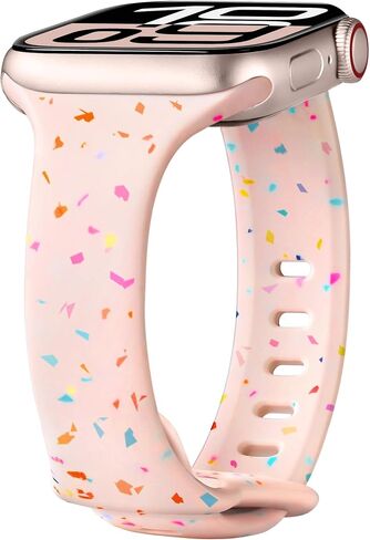 Thin Sport Silicone Band for Apple Watch Bands for Women 40mm 41mm 38mm 42mm-S10, Slim Dressy Waterproof Recycled Plastic iWatch Bands for Apple Watch Series 10 Band 9 SE 8 7 6 5 4 3, Black in Saudi Arabia