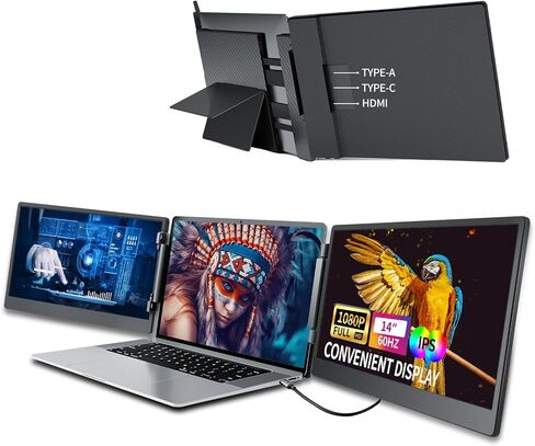P4 Portable Monitor | 1080P | 15.6inch | USB-C, HDMI | PC, Mac Phone, PS5, Swich,HDRplug and Play, Laptop Screen Extender in Saudi Arabia