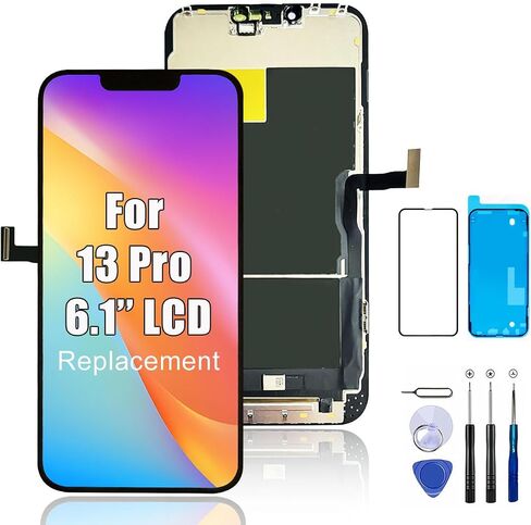 for iPhone 13 Pro Max Screen Replacement, 6.7-inch LCD COF Display (for A2484, A2641, A2644, A2645, A2643), Touch Digitizer Full Assembly with Waterproof Tape, 120Hz Promotion, Screen Protector in Saudi Arabia