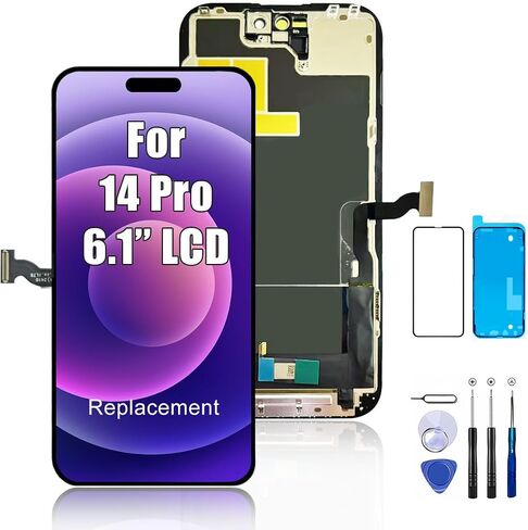 for iPhone 13 Pro Max Screen Replacement, 6.7-inch LCD COF Display (for A2484, A2641, A2644, A2645, A2643), Touch Digitizer Full Assembly with Waterproof Tape, 120Hz Promotion, Screen Protector in Saudi Arabia