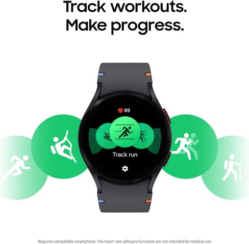 SAMSUNG Galaxy Watch FE 40mm Bluetooth AI Smartwatch w/Fitness Tracking, BIA Sensor, Personalized HR Zones, Heart Rate Tracker, Sleep Monitor, 2024, Black (Renewed) in Saudi Arabia