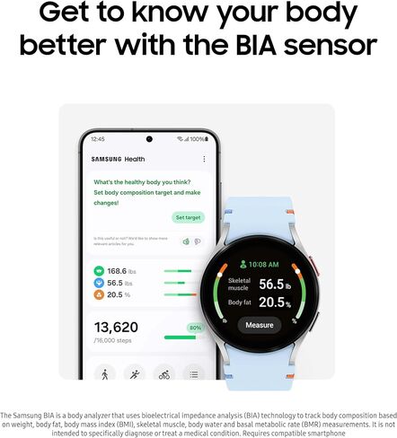 SAMSUNG Galaxy Watch FE 40mm Bluetooth AI Smartwatch w/Fitness Tracking, BIA Sensor, Personalized HR Zones, Heart Rate Tracker, Sleep Monitor, 2024, Black (Renewed) in Saudi Arabia