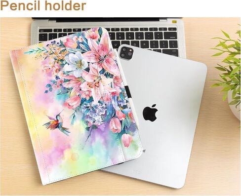 Case Vimorco Leather for iPad Air 4th/5th 10.9 Case ، iPad Air 11 6th M2 ، Case for iPad Pro 11 inch 4th/3rd/2nd/1st ، حامل قلم رصاص ومقبض وجيب ، واقي من الحامل المتعدد ، dragonfly in Kuwait