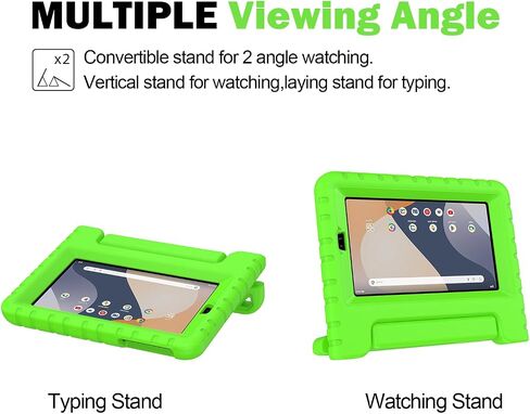 AVAWO Kids Case for Onn 7 inch 2024 Gen 4 (Model 100135924) Tablet (4th Generation, 2024), Light Weight Shock Proof Handle Stand Case for Walmart Onn 7 Tablet (Just Fit 7" 2024, 4 Gen), Green in Saudi Arabia