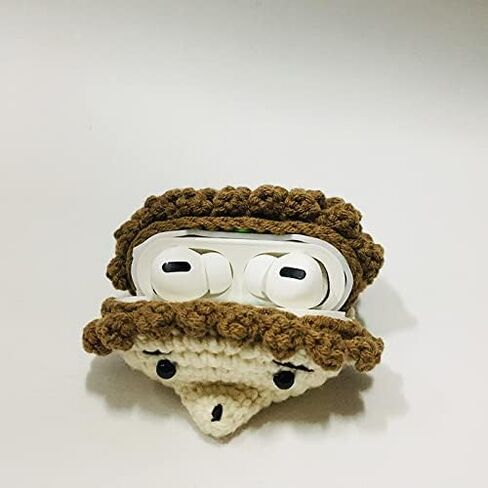 Cute Soft Handmade Fur Fluffy Raccoon Cartoon Animals Case Animal Plush Doll Compatible with Airpods Pro&Pro 2nd Generation Cartoon Headphones Cover Girls Boys Best Gift (Red Raccoon) in Saudi Arabia