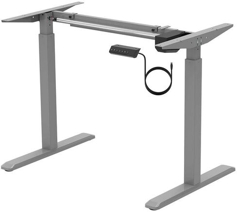 Monoprice Height Adjustable Sit-Stand Riser Table Desk Frame - Black with Electric Single Motor, Compatible with Desktops from 39 Inches Up to 63 Inches Wide - Workstream Collection in Saudi Arabia