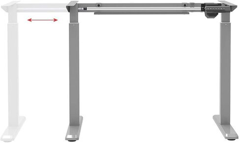 Monoprice Height Adjustable Sit-Stand Riser Table Desk Frame - Black with Electric Single Motor, Compatible with Desktops from 39 Inches Up to 63 Inches Wide - Workstream Collection in Saudi Arabia