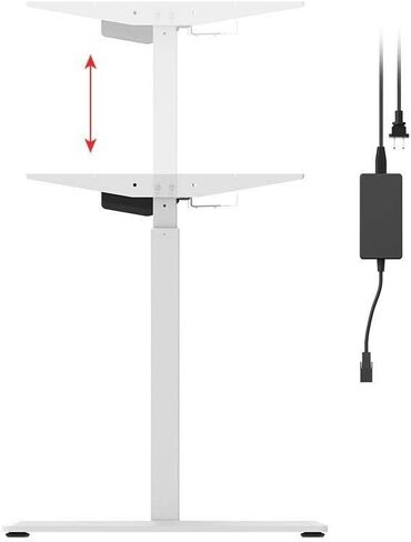 Monoprice Height Adjustable Sit-Stand Riser Table Desk Frame - Black with Electric Single Motor, Compatible with Desktops from 39 Inches Up to 63 Inches Wide - Workstream Collection in Saudi Arabia
