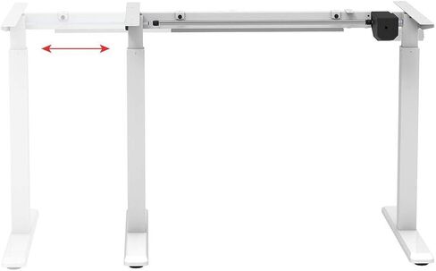 Monoprice Height Adjustable Sit-Stand Riser Table Desk Frame - Black with Electric Single Motor, Compatible with Desktops from 39 Inches Up to 63 Inches Wide - Workstream Collection in Saudi Arabia