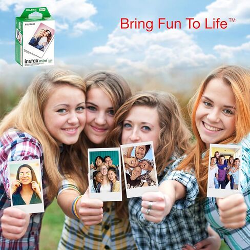 Fujifilm instax Mini 8,9,11,12، تتضمن مجموعة ملحقات الكاميرا - فيلم Fuji الفوري 20 ورقة + حزمة ممتازة أكثر من 60 قطعة لأفلام Fujifilm instax Mini in Kuwait