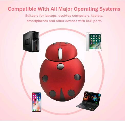Cute Wireless Mouse, Turtle Shape Cartoon 2.4GHz Cordless Silent Mouse with USB Receiver Children Mice Kids Gaming Mouse for Notebook, Laptop,PC, Desktop,Gift(Green) in Saudi Arabia