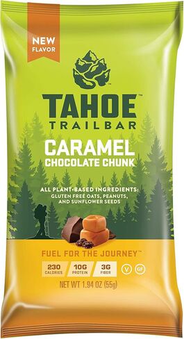 Tahoe Trail Bar, Plant-Based Natural Energy Bar (1.94 Ounce Protein Bar, 12 Count) High Protein Non-GMO, Gluten-Free, Vegan Healthy Snacks - Mango Coconut in Saudi Arabia