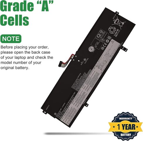 استبدال بطارية الكمبيوتر المحمول L19C3PF7 لجهاز Lenovo IdeaPad 3-14ADA05 3-14ARE05 3-14IGL05 3-14IIL05 3-14IML05 3-15ARE05 3-15ITL05 Series SB10X02601 5B10X02602 L19D3PF5 L19L3PF5 11.34 فولت 45 وات في الساعة in Saudi Arabia