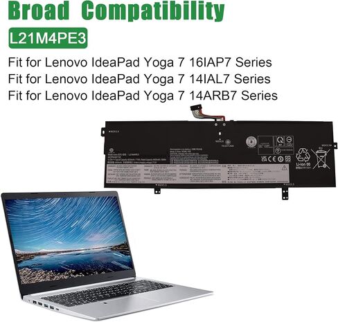 استبدال بطارية الكمبيوتر المحمول L19C3PF7 لجهاز Lenovo IdeaPad 3-14ADA05 3-14ARE05 3-14IGL05 3-14IIL05 3-14IML05 3-15ARE05 3-15ITL05 Series SB10X02601 5B10X02602 L19D3PF5 L19L3PF5 11.34 فولت 45 وات في الساعة in Saudi Arabia