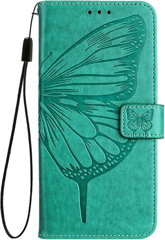 Compatible with HMD Vibe Phone Case HMD Vibe N159V Case HMD Vibe TA-1590 Case HMD Vibe 2024 Wallet Case [Butterfly Magnetic Leather Wallet Flip Case with Credit Card Holder Kickstand] -Purple in Saudi Arabia