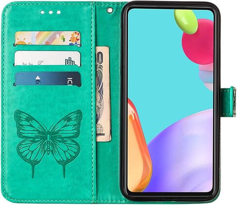 Compatible with HMD Vibe Phone Case HMD Vibe N159V Case HMD Vibe TA-1590 Case HMD Vibe 2024 Wallet Case [Butterfly Magnetic Leather Wallet Flip Case with Credit Card Holder Kickstand] -Purple in Saudi Arabia