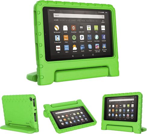 Kids Case for Fire HD 8 8th 7th 6th Generation 2018 2017 2016 Release, Lightweight Shockproof Handle Stand Kids Case Cover for HD 8 8th 7th 6th,Blue in Saudi Arabia