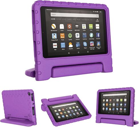 قضية Kids for Fire HD 8 8th 6th Generation 2018 2018 2016 الإصدار ، غطاء مقبض مقبض صدم خفيف الوزن لـ HD 8 8th 6th ، Blue in Kuwait