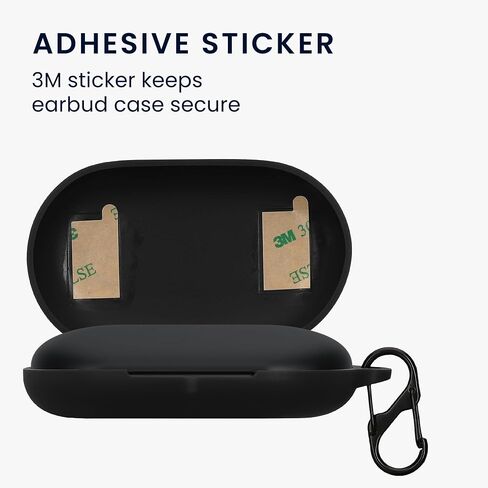 kwmobile Silicone Cover Compatible with Anker Soundcore V20i - Case Cover Stick-On Skin with Clip - Dark Blue in Saudi Arabia