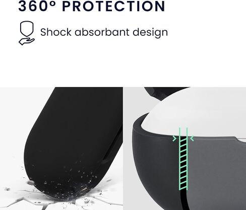 kwmobile Silicone Cover Compatible with Anker Soundcore V20i - Case Cover Stick-On Skin with Clip - Dark Blue in Saudi Arabia