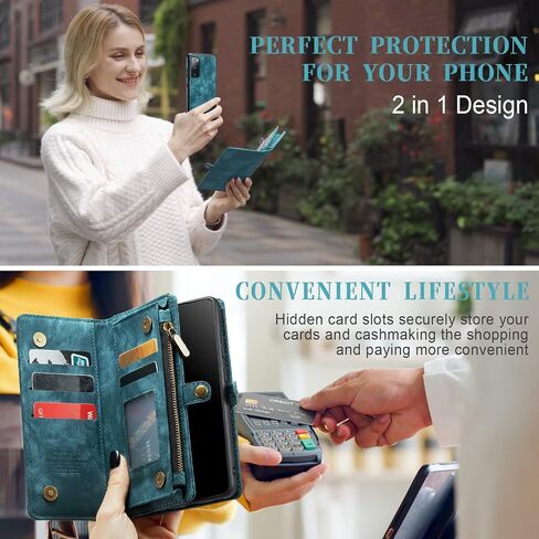 Asuwish Phone Case for Samsung Galaxy S20 FE Gaxaly S 20 FE 5G UW 6.5 inch Zipper Wallet Cover with Tempered Screen Protector and Flip Card Holder Cell Glaxay S20FE5G S20FE 20S Fan Edition 4G G5 Red in Saudi Arabia