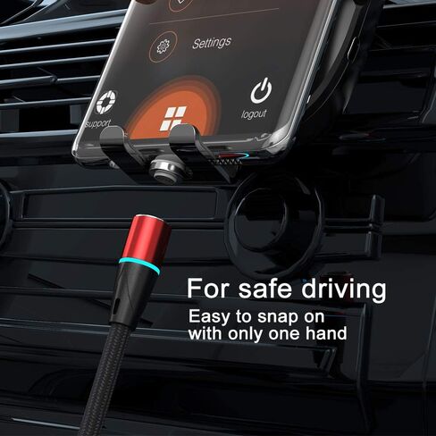 N. NETDOT Gen12 Micro-USB and USB-C[3.3ft,3 Pack Black] Magnetic Fast Charging Data Transfer Cable Compatible with Android Device in Kuwait