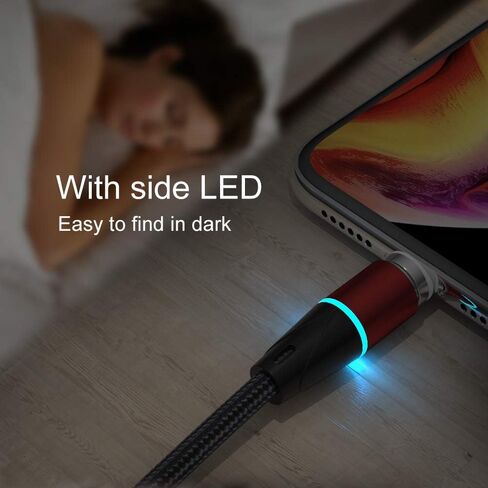 N. NETDOT Gen12 Micro-USB and USB-C[3.3ft,3 Pack Black] Magnetic Fast Charging Data Transfer Cable Compatible with Android Device in Kuwait