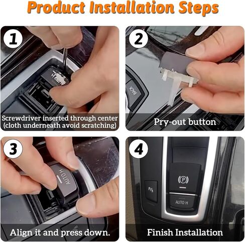 Car Electronic Parking Brake Switch Button Fit for BMW 5 Series F10 F07 520 530 535 550/6 Series F12 640 650/7 F01 F02 730 740 750/X3 F25 20 28/X4 F26/X5 F15/X6 F16 2015-2019(Short Feet,1PCS) in Saudi Arabia