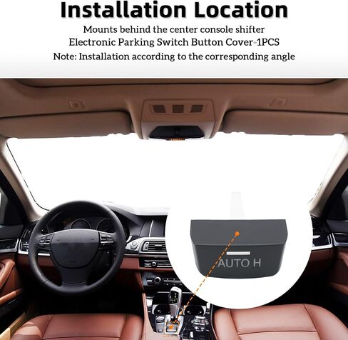 Car Electronic Parking Brake Switch Button Fit for BMW 5 Series F10 F07 520 530 535 550/6 Series F12 640 650/7 F01 F02 730 740 750/X3 F25 20 28/X4 F26/X5 F15/X6 F16 2015-2019(Short Feet,1PCS) in Saudi Arabia