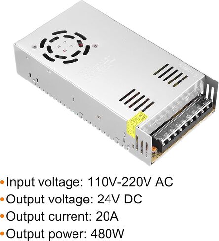 MECCANIXITY 5V 60A Power Supply Adapter Transformer Switch, AC 110V-220V to DC 5V 60amp 300W Power Transformer Driver for LED Strip Lights CCTV Camera 3D Printer in Saudi Arabia