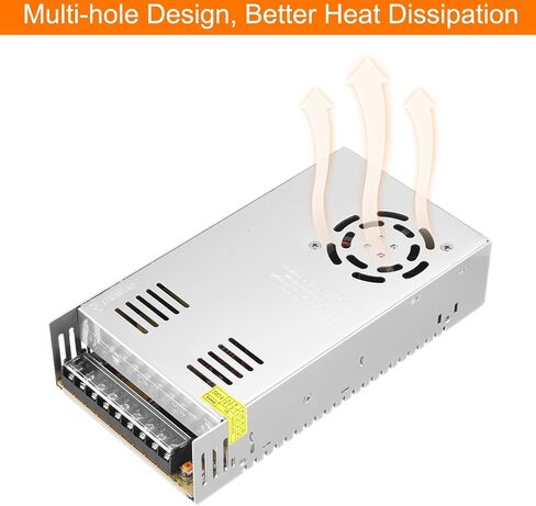 MECCANIXITY 5V 60A Power Supply Adapter Transformer Switch, AC 110V-220V to DC 5V 60amp 300W Power Transformer Driver for LED Strip Lights CCTV Camera 3D Printer in Saudi Arabia