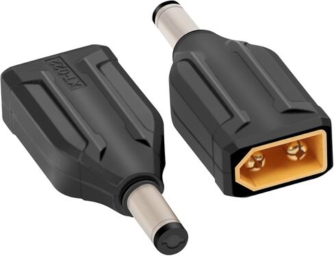 RIIEYOCA XT60 to DC5521 Connector,XT60 Female to DC 5.5mm X 2.1mm Female Wireless Adapter for RC car,FPV Drone,LiPo Battery,Laptop Power Supplies, etc(2pack) in Saudi Arabia