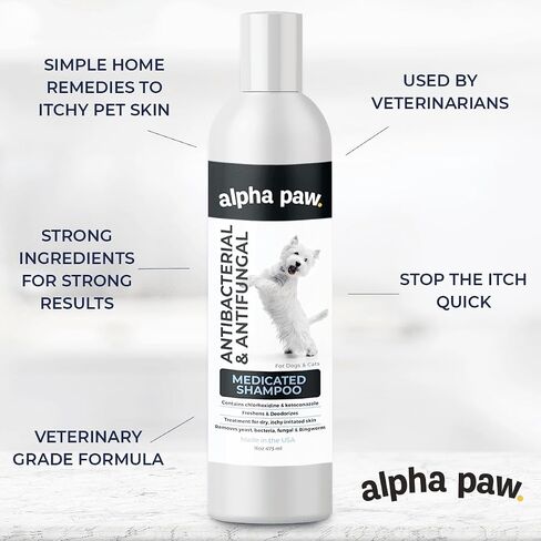 Smiling Paws Pet Shampoo for Dogs & Cats - Dog Shampoo for Smelly Dogs - Fresh Cucumber Scent (16oz) in Saudi Arabia