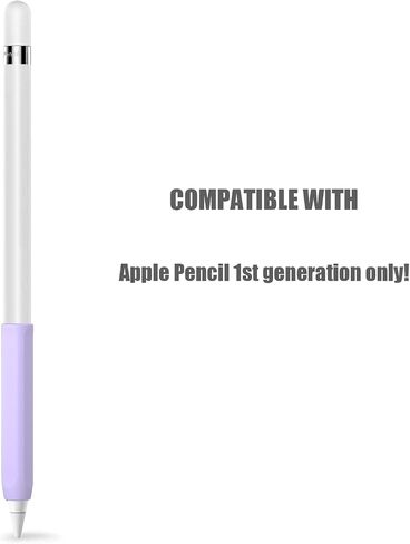 4 Pack Ergonomic Grips Designed for Apple Pencil 2nd Generation,YINVA Silicone Grip Sleeve for Apple Pencil 2 Gen Support Magnetic Charging (Pink, Purple,Blue,Black) in Saudi Arabia