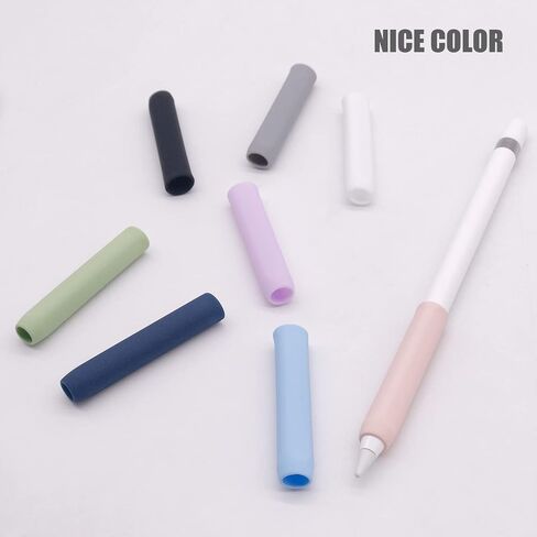 4 Pack Ergonomic Grips Designed for Apple Pencil 2nd Generation,YINVA Silicone Grip Sleeve for Apple Pencil 2 Gen Support Magnetic Charging (Pink, Purple,Blue,Black) in Saudi Arabia