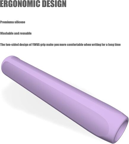 4 Pack Ergonomic Grips Designed for Apple Pencil 2nd Generation,YINVA Silicone Grip Sleeve for Apple Pencil 2 Gen Support Magnetic Charging (Pink, Purple,Blue,Black) in Saudi Arabia