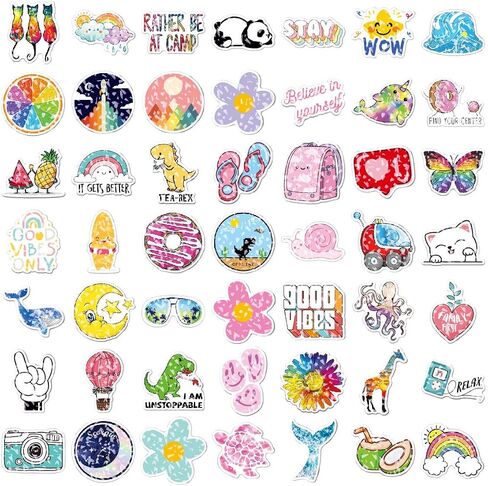 StikTok Vinyl Stickers, 100 Pcs, Holographic Fun Stickers for Kids, Stickers for Adults, Stickers for Teens, Stickers for Water Bottles, Stickers for Girls, Aesthetic Stickers. (Love) in Saudi Arabia