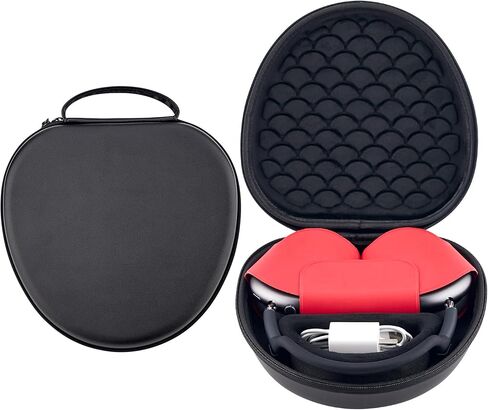 حافظة DDJ [عبوة واحدة] لجهاز AirPod Max تدعم وضع النوم، حقيبة تخزين بغطاء محمول منظم صلب لـ AirPods Max Pro، تصميم مبطن بمقياس السمك، حقيبة سماعة رأس لحمل السفر، ملونة in Kuwait