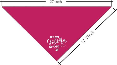 It's My Gotcha Day Dog Bandana, Funny Pet Dog Puppy Bandana, Mother Puppers Happy Gotcha Day, Dog Bandana Adoption Day, Photo Props Accessories, for Pet Dog Lovers Gifts (D92) in Saudi Arabia